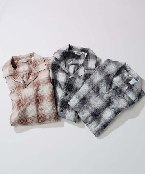 FIVE BROTHER（ファイブブラザー）の「FIVE BROTHER /ファイブブラザー 別注 オンブレチェック シャツ（シャツ/ブラウス・メンズ・ブラック/ブラウン/ネイビー・MEDIUM/LARGE）」の22枚目の写真