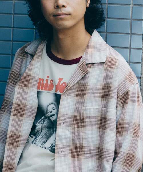 FIVE BROTHER（ファイブブラザー）の「FIVE BROTHER /ファイブブラザー 別注 オンブレチェック シャツ（シャツ/ブラウス・メンズ・ブラック/ブラウン/ネイビー・MEDIUM/LARGE）」の12枚目の写真