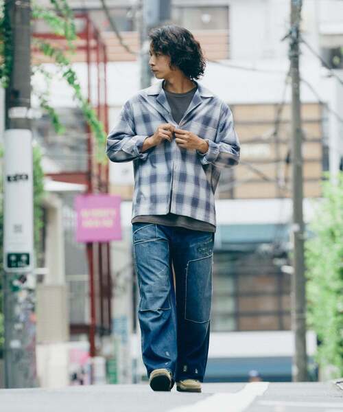 FIVE BROTHER（ファイブブラザー）の「FIVE BROTHER /ファイブブラザー 別注 オンブレチェック シャツ（シャツ/ブラウス・メンズ・ブラック/ブラウン/ネイビー・MEDIUM/LARGE）」の14枚目の写真