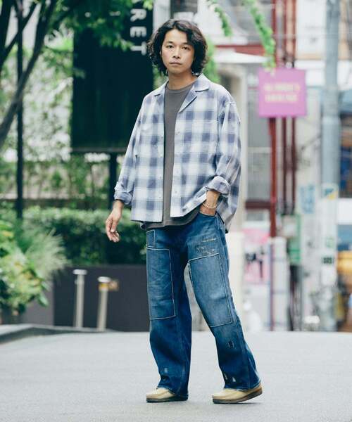 FIVE BROTHER（ファイブブラザー）の「FIVE BROTHER /ファイブブラザー 別注 オンブレチェック シャツ（シャツ/ブラウス・メンズ・ブラック/ブラウン/ネイビー・MEDIUM/LARGE）」の15枚目の写真