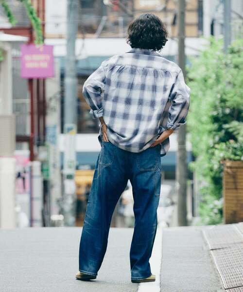 FIVE BROTHER（ファイブブラザー）の「FIVE BROTHER /ファイブブラザー 別注 オンブレチェック シャツ（シャツ/ブラウス・メンズ・ブラック/ブラウン/ネイビー・MEDIUM/LARGE）」の16枚目の写真