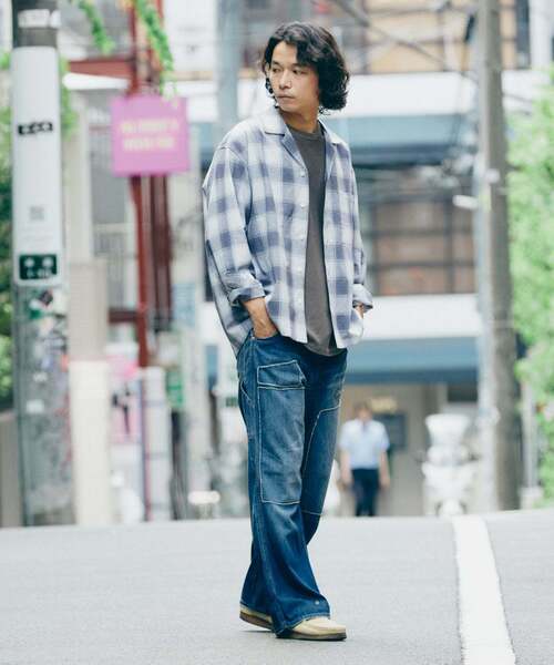 FIVE BROTHER（ファイブブラザー）の「FIVE BROTHER /ファイブブラザー 別注 オンブレチェック シャツ（シャツ/ブラウス・メンズ・ブラック/ブラウン/ネイビー・MEDIUM/LARGE）」の17枚目の写真