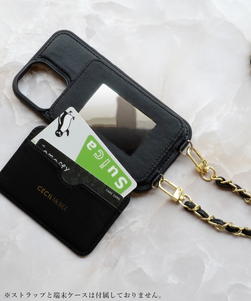 CECIL McBEE（セシルマクビー）の「セシルマクビー マグセーフ対応 カードケース [キルティング]（スマホグッズ・レディース・ベージュ/モカ/ブラック/スモークピンク/グレー・ONE SIZE）」の16枚目の写真