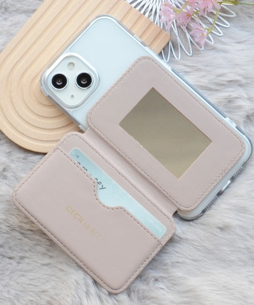 CECIL McBEE（セシルマクビー）の「セシルマクビー マグセーフ対応 カードケース [キルティング]（スマホグッズ・レディース・ベージュ/モカ/ブラック/スモークピンク/グレー・ONE SIZE）」の14枚目の写真