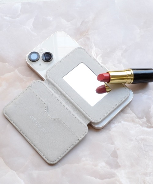 CECIL McBEE（セシルマクビー）の「セシルマクビー マグセーフ対応 カードケース [キルティング]（スマホグッズ・レディース・ベージュ/モカ/ブラック/スモークピンク/グレー・ONE SIZE）」の13枚目の写真