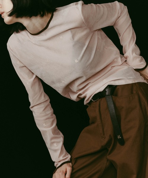 Knuth Marf】sheer velour top（Tシャツ/カットソー）｜Knuth Marf