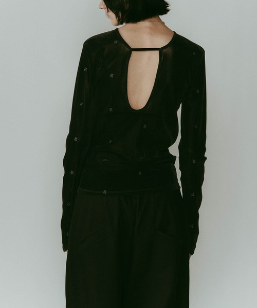 Knuth Marf】sheer velour top（Tシャツ/カットソー）｜Knuth Marf