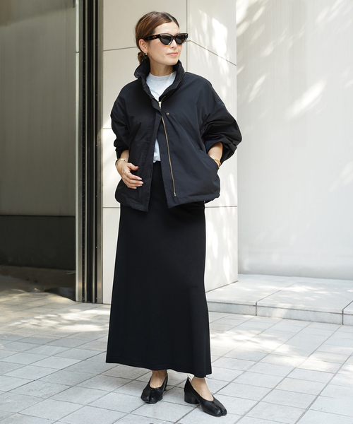 Deuxieme Classe（ドゥーズィエムクラス）の「WASHED STAND ZIP ブルゾン（その他アウター・レディース・カーキ/ブラック・FREE）」の11枚目の写真