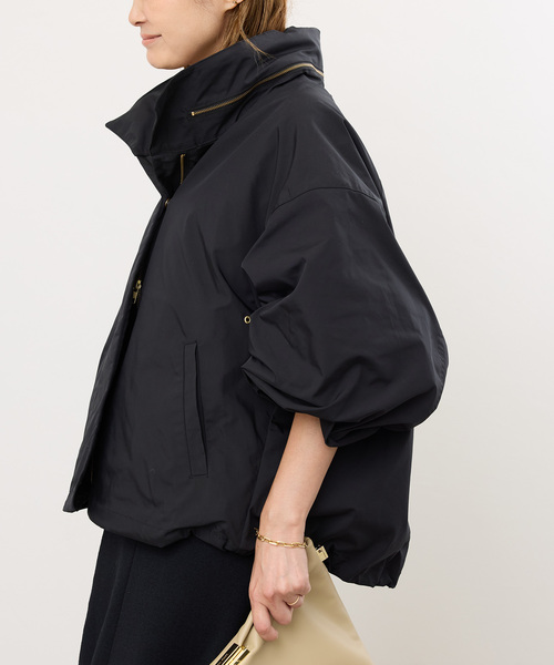 DeuxiemeClasseフルジップブルゾン ブラック WASHED FULL ZIP ブルゾン（ナイロンジャケット）｜Deuxieme