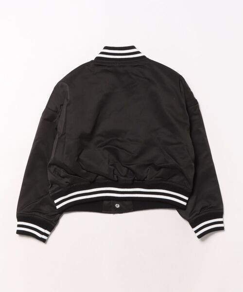 PINKHUNT（ピンクハント）の「PINKHUNT ピンクハント ショート丈スタジャン 0872K（ダウンジャケット/コート・キッズ・ホワイト/ブラック・120cm/130cm/140cm/150cm/160cm）」の3枚目の写真