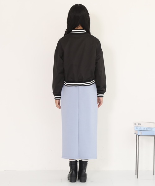 PINKHUNT（ピンクハント）の「PINKHUNT ピンクハント ショート丈スタジャン 0872K（ダウンジャケット/コート・キッズ・ホワイト/ブラック・120cm/130cm/140cm/150cm/160cm）」の14枚目の写真