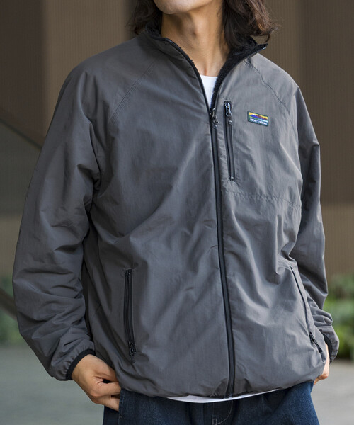 スリーアズフォー/ナイロンブルゾン セール】限定展開 リラックスフィット ナイロン フリース