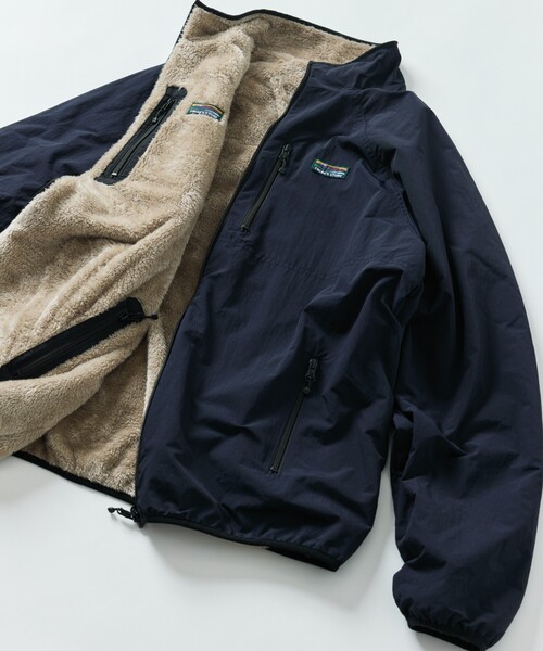 限定展開 リラックスフィット ナイロン フリース リバーシブル