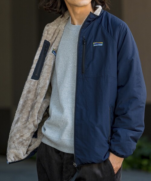 セール】限定展開 リラックスフィット ナイロン フリース リバーシブル