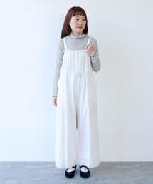 bulle de savon | 《early spring》lace patchwork サロペット(サロペット/オーバーオール)