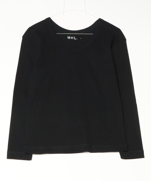 MHL.(エムエイチエル)の「DRY BASIC JERSEY TOP(Tシャツ/カットソー・レディース・ブラック/ホワイト・2)」の9枚目の写真