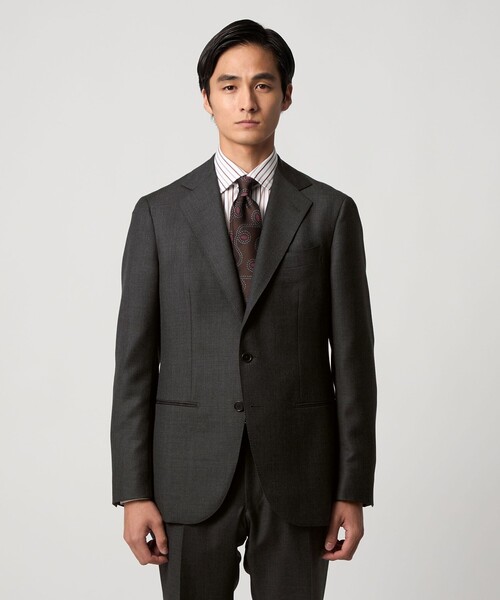 ウールモヘヤ ツイル シングル 3ボタン スーツ S‐MODEL（スーツセット