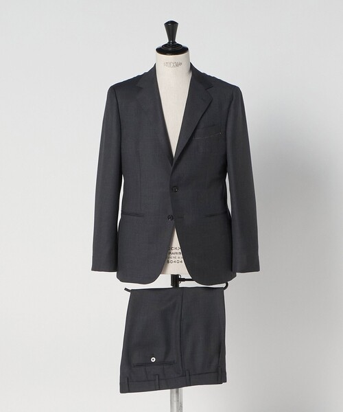 UNITED ARROWS(ユナイテッドアローズ)の「ウールモヘヤ ツイル シングル 3ボタン スーツ S‐MODEL(スーツセット・メンズ・ダークグレー・46/50/44/48)」の12枚目の写真