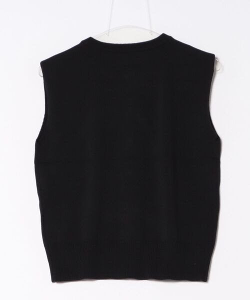 TRUNC（トランクエイティーエイト）の「Metal button Knit Vest（ベスト・レディース・ブラック/ブラウン・FREE）」の3枚目の写真