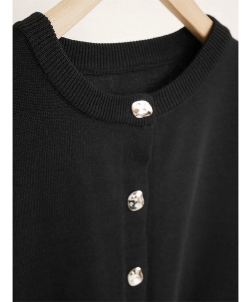 TRUNC（トランクエイティーエイト）の「Metal button Knit Vest（ベスト・レディース・ブラック/ブラウン・FREE）」の16枚目の写真