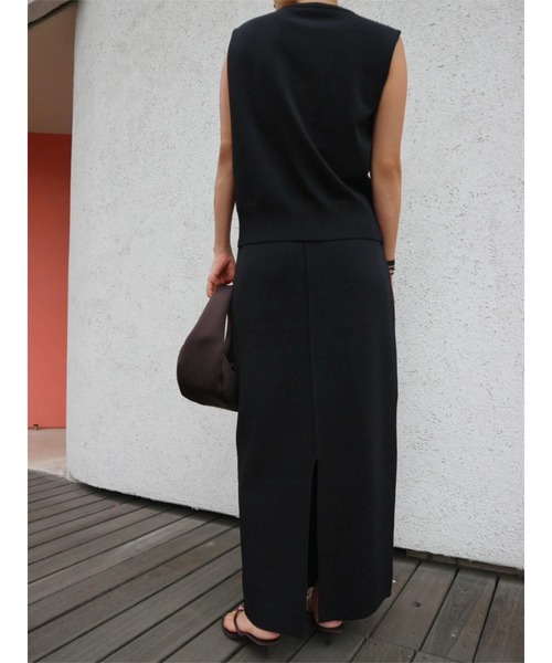 TRUNC（トランクエイティーエイト）の「Metal button Knit Vest（ベスト・レディース・ブラック/ブラウン・FREE）」の9枚目の写真