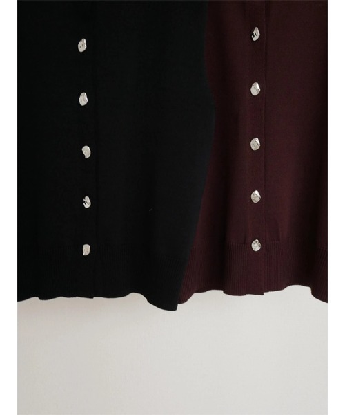 TRUNC（トランクエイティーエイト）の「Metal button Knit Vest（ベスト・レディース・ブラック/ブラウン・FREE）」の21枚目の写真