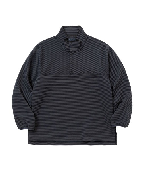 meanswhile(ミーンズワイル)の「Uneven Fabric P/O Jersey(ジャージ・メンズ・ベージュ系その他/ネイビー/オフホワイト・2(M)/1(S))」の3枚目の写真