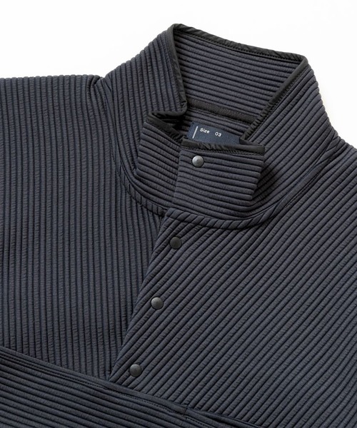 meanswhile(ミーンズワイル)の「Uneven Fabric P/O Jersey(ジャージ・メンズ・ベージュ系その他/ネイビー/オフホワイト・2(M)/1(S))」の15枚目の写真