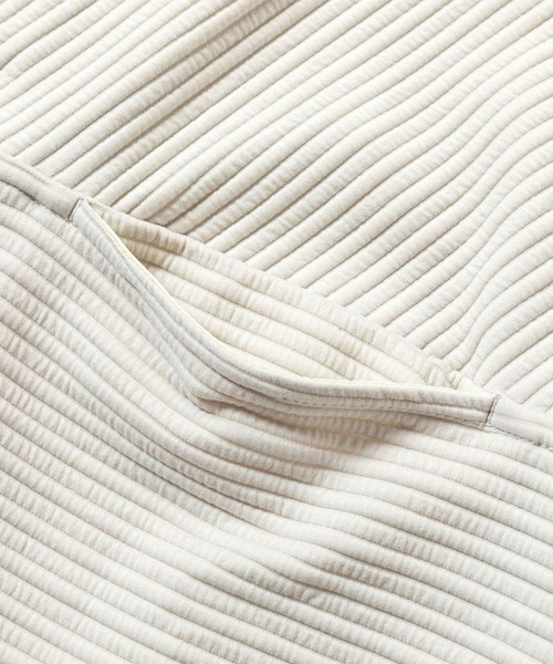 meanswhile(ミーンズワイル)の「Uneven Fabric P/O Jersey(ジャージ・メンズ・ベージュ系その他/ネイビー/オフホワイト・2(M)/1(S))」の6枚目の写真