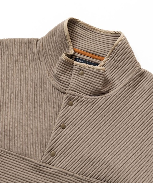 meanswhile(ミーンズワイル)の「Uneven Fabric P/O Jersey(ジャージ・メンズ・ベージュ系その他/ネイビー/オフホワイト・2(M)/1(S))」の10枚目の写真