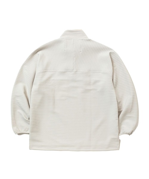 meanswhile(ミーンズワイル)の「Uneven Fabric P/O Jersey(ジャージ・メンズ・ベージュ系その他/ネイビー/オフホワイト・2(M)/1(S))」の4枚目の写真