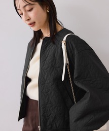 VIS | 合皮パイピングキルトアソートブルゾン(ブルゾン)