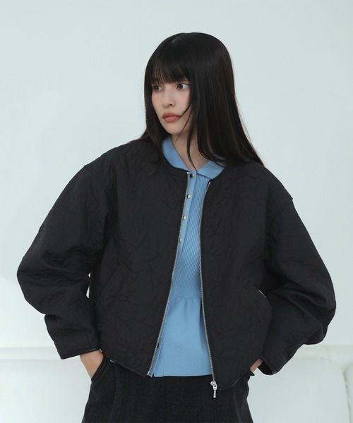 完売品【定価22,000円】パイピング デザイン ジップ ブルゾン 試着のみ SHIPS（シップス）の「〈手洗い可能〉パイピング デザイン