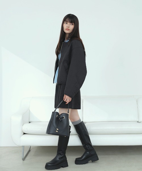美品　DRESSTERIOR レザーパイピングブルゾン DRESSTERIOR（ドレステリア）の「◇【otonaMUSE12月号掲載