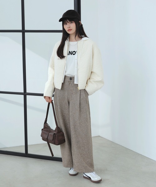 合皮パイピングキルトアソートブルゾン（ブルゾン）｜VIS（ビス）の