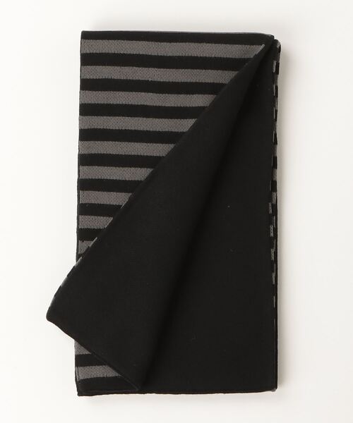 OY（オーワイ）の「『OY/オーワイ』STRIPE POCKET MUFFLER/ストライプポケットマフラー（マフラー・レディース・ホワイト/ブラック・FREE）」の8枚目の写真