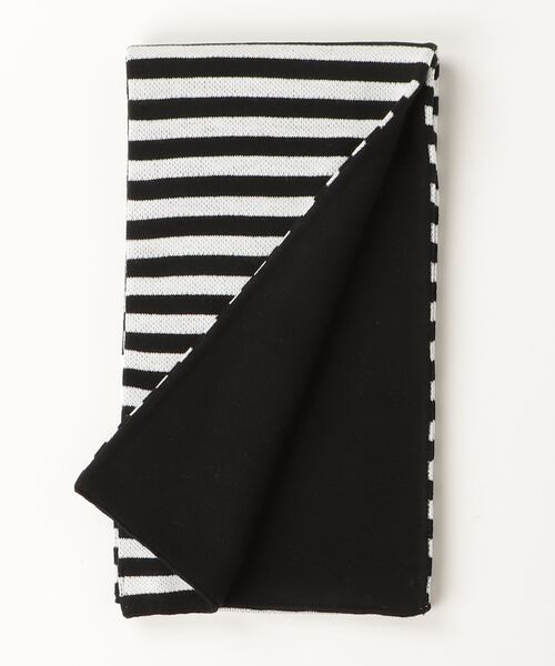 OY（オーワイ）の「『OY/オーワイ』STRIPE POCKET MUFFLER/ストライプポケットマフラー（マフラー・レディース・ホワイト/ブラック・FREE）」の10枚目の写真