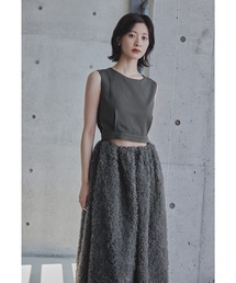 モコモコセットアップドレス 2点セット トップス スカート 結婚式 成人式 同窓会 ディナー デイリー パーティードレス オケージョンドレス お呼ばれワンピース