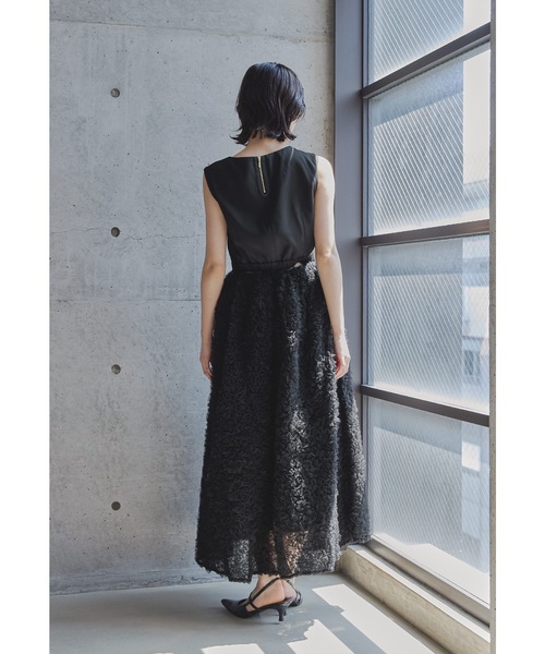 モコモコセットアップドレス 2点セット トップス スカート 結婚式 成人