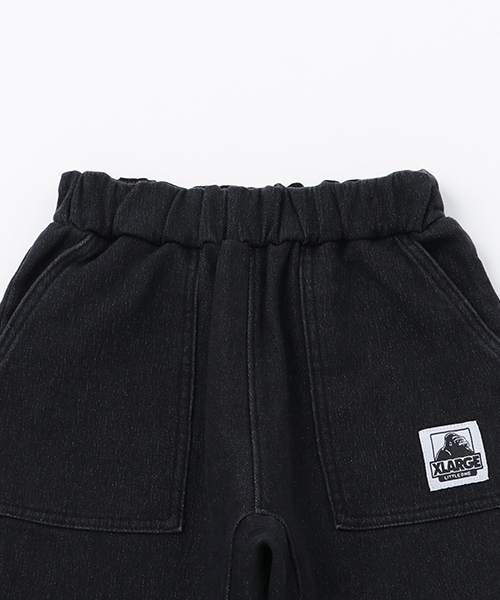 XLARGE KIDS（エクストララージキッズ）の「バックロゴカットデニムテーパードパンツ（デニムパンツ・キッズ・ブルー/ブラック・120cm/140cm/110cm/100cm/130cm/90cm）」の5枚目の写真