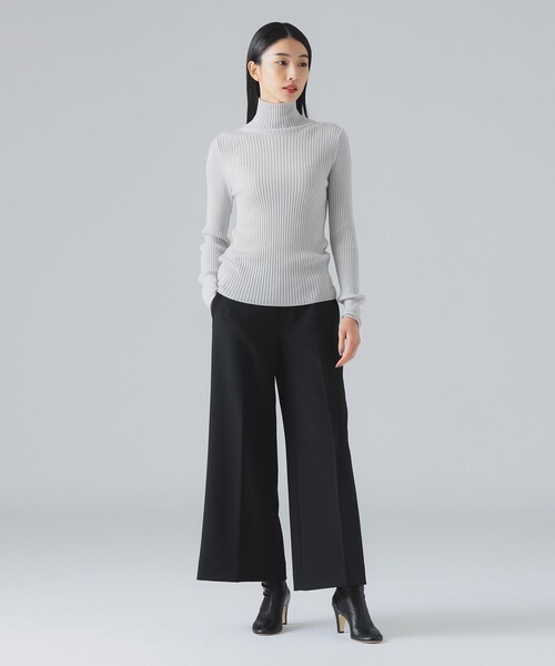 EFFE BEAMS(エッフェビームス)の「M・fil / CREASED バギーパンツ(その他パンツ・レディース・ブラック・38/40/36)」の9枚目の写真