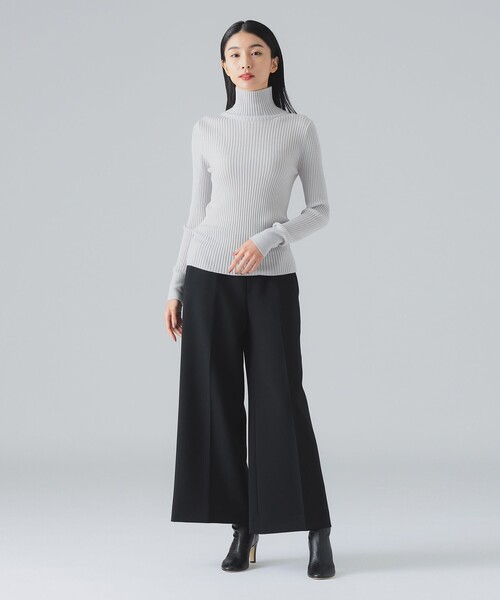 EFFE BEAMS(エッフェビームス)の「M・fil / CREASED バギーパンツ(その他パンツ・レディース・ブラック・38/40/36)」の7枚目の写真