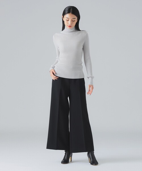 EFFE BEAMS(エッフェビームス)の「M・fil / CREASED バギーパンツ(その他パンツ・レディース・ブラック・38/40/36)」の10枚目の写真