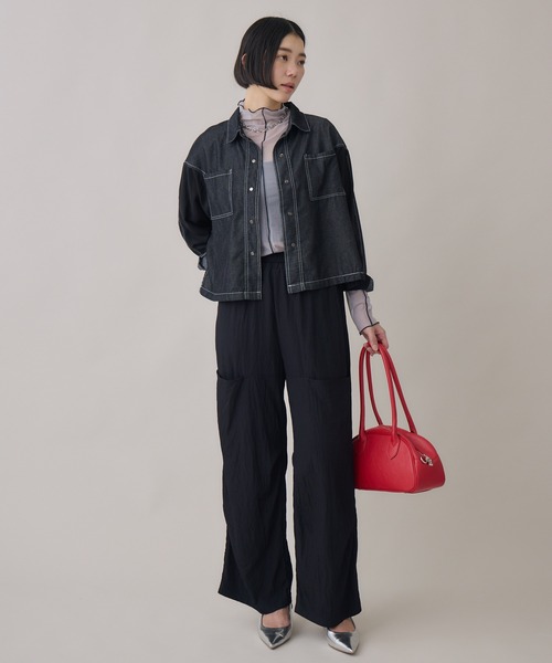 Paradise Picnic（パラダイスピクニック）の「MILLELAFIRENZE ボストンバッグ（ボストンバッグ・レディース・ブラック/レッド/ホワイト・FREE）」の21枚目の写真