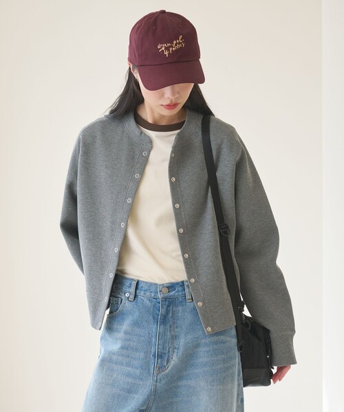 BEAUTY&YOUTH UNITED ARROWS(ビューティーアンドユースユナイテッドアローズ)の「ダブルフェイス リングボタンカーディガン2 ウォッシャブル(カーディガン/ボレロ・レディース・ブラック/オフホワイト/グレー系/ライトピンク・M/S)」の16枚目の写真