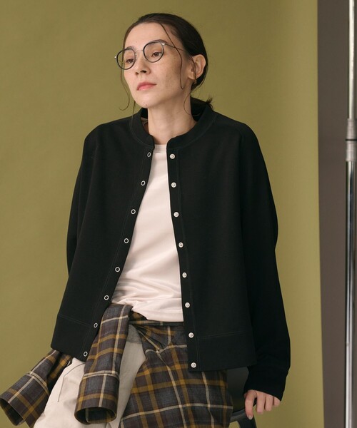 セール】ダブルフェイス リングボタンカーディガン2 ウォッシャブル