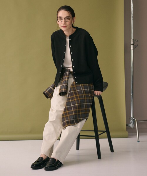 ビューティー＆ユース ユナイテッドアローズ（BEAUTY&YOUTH）/ダブルフェイス リングボタンカーディガン2 ウォッシャブル ダブルフェイス リングボタンカーディガン2 ウォッシャブル