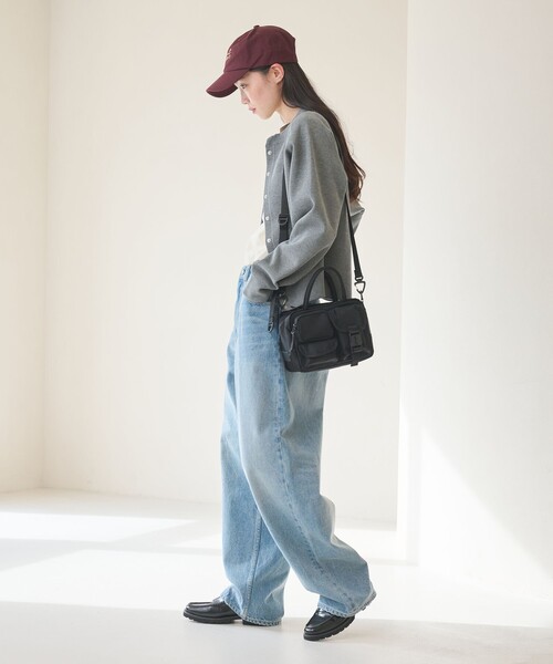 BEAUTY&YOUTH UNITED ARROWS（ビューティーアンドユースユナイテッドアローズ）の「ダブルフェイス リングボタンカーディガン ウォッシャブル（カーディガン/ボレロ・レディース・ブラック/オフホワイト/グレー系/ライトピンク・M/S）」の19枚目の写真