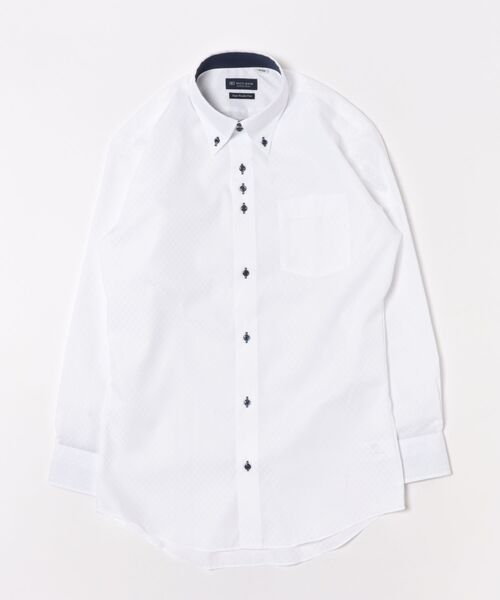 TOKYO SHIRTS(トウキョウシャツ)の「【超形態安定】 形態安定ノンアイロン ドゥエボットーニ 長袖ビジネスワイシャツ(ビジネスシャツ・メンズ・ホワイト・首回り42cm-裄丈86cm/首回り43cm-裄丈82cm/首回り43cm-裄丈86cm/首回り42cm-裄丈82cm/首回り39cm-裄丈80cm/首回り39cm-裄丈84cm/首回り41cm-裄丈82cm/首回り41cm-裄丈86cm/首回り37cm-裄丈80cm/首回り37cm-裄丈84cm)」の6枚目の写真