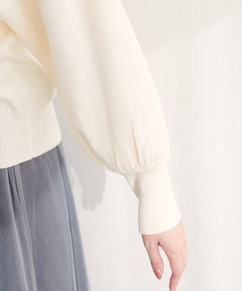 natural couture（ナチュラルクチュール）の「ハトメバーベーシックカーディガン（カーディガン/ボレロ・レディース・ネイビー/ボルドー/グレー/オフホワイト/グレイッシュベージュ/ブラック・FREE）」の22枚目の写真